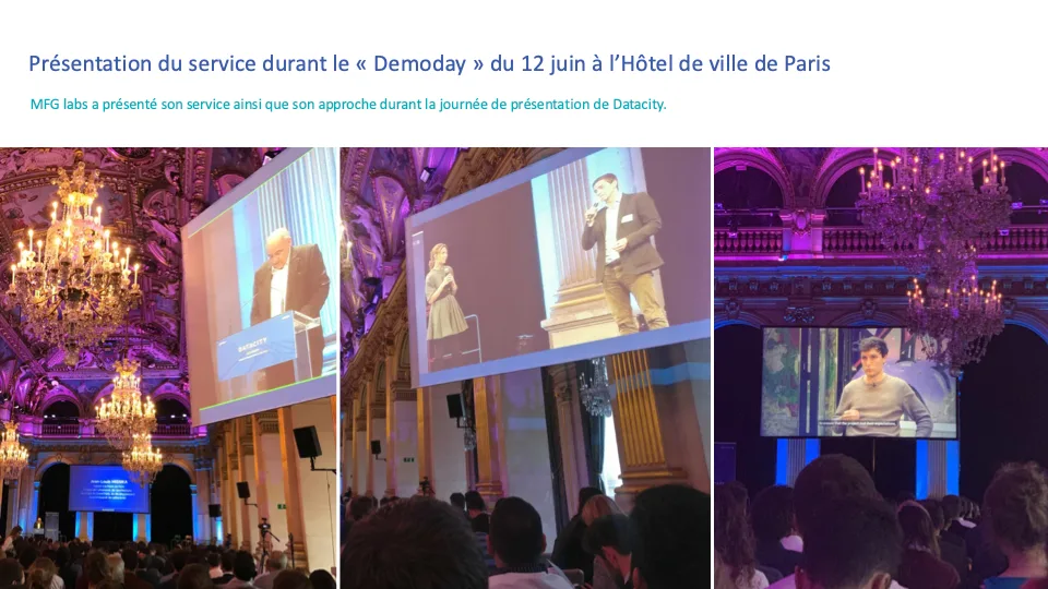 Official presentation of Paris For You at the Demoday at Paris City Hall on 12 June 2019.